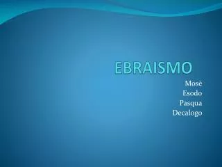 ebraismo