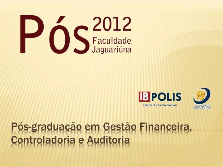 p s gradua o em gest o financeira controladoria e auditoria