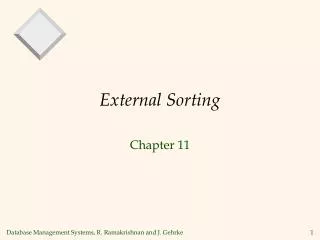 external sorting