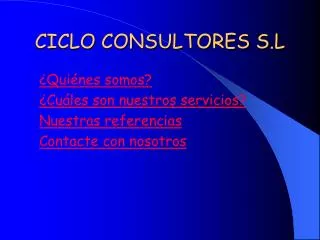 ciclo consultores s l