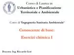 Conoscenze di base: Esercizi chimica I - slide 1