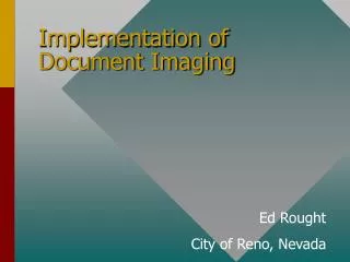 Implementation of Document Imaging