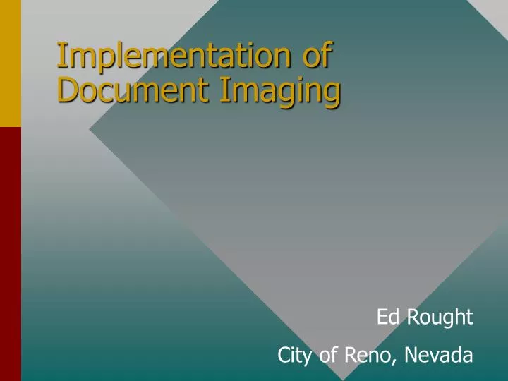implementation of document imaging