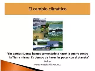 el cambio clim tico