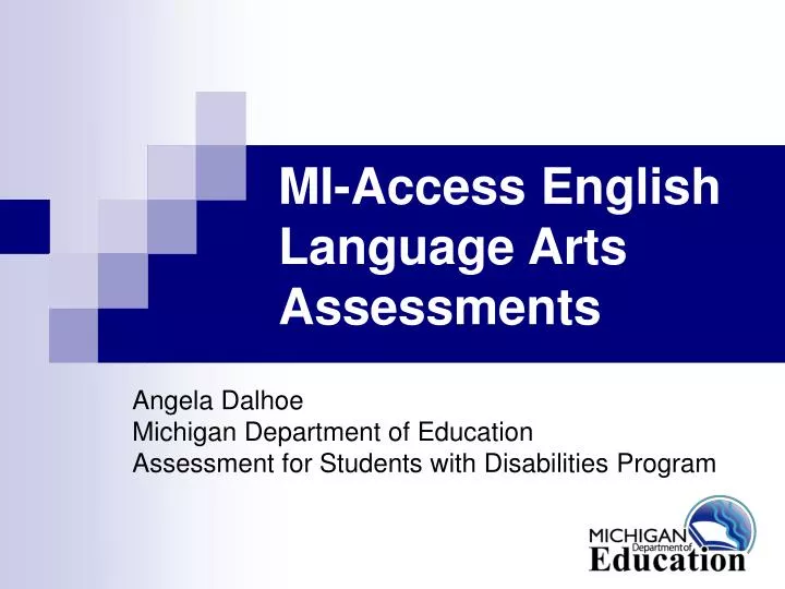 mi access english language arts assessments