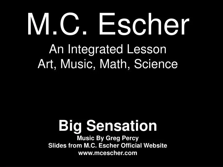 m c escher an integrated lesson art music math science
