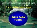 ÁGUA PARA TODOS - slide 1