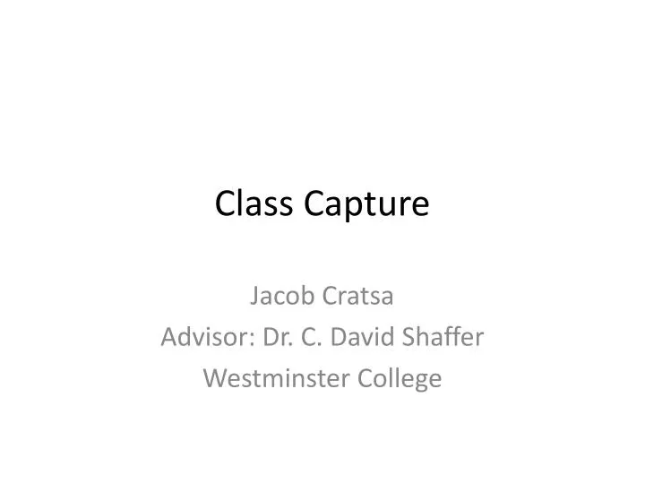 class capture