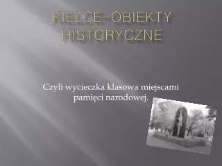 kielce obiekty historyczne