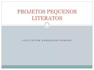 projetos pequenos literatos