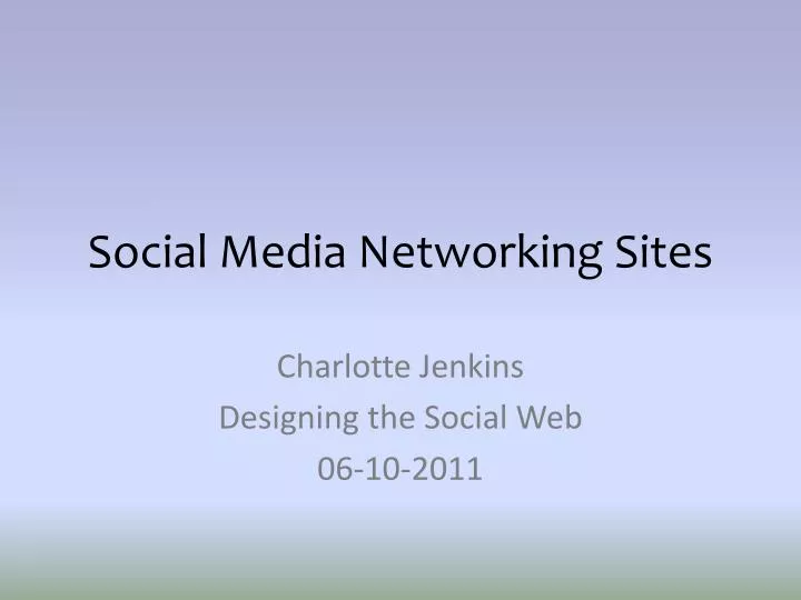 social media networking sites