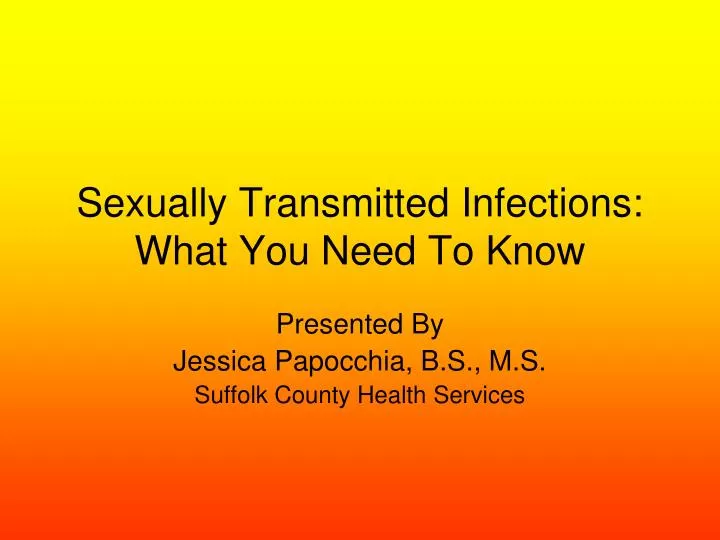 sexually transmitted infections what you need to know