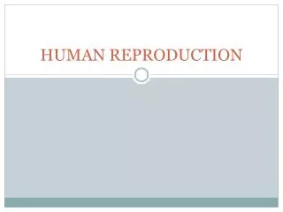 human reproduction