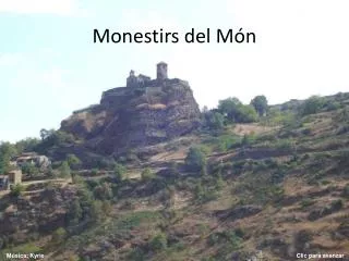 monestirs del m n