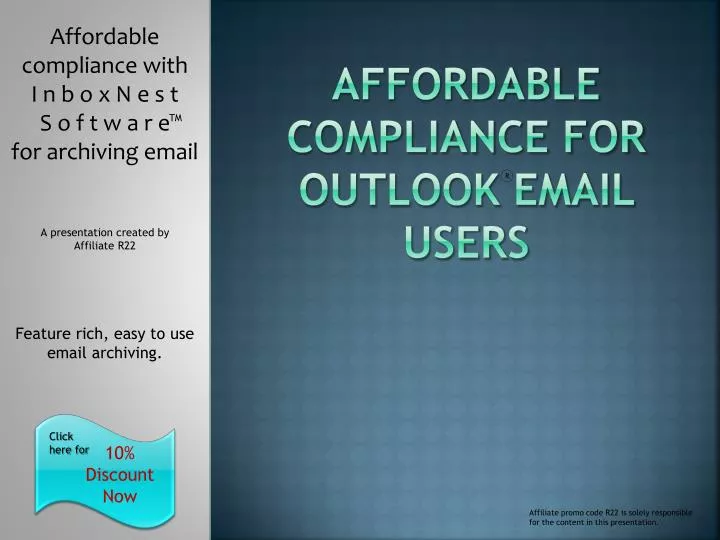 affordable compliance for outlook email users