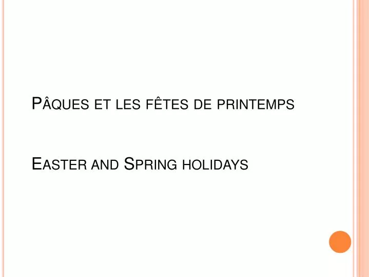 p ques et les f tes de printemps easter and spring holidays