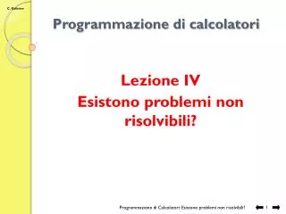 programmazione di calcolatori