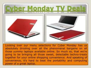 Cyber Monday Laptop Deals 2014