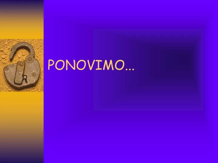 ponovimo