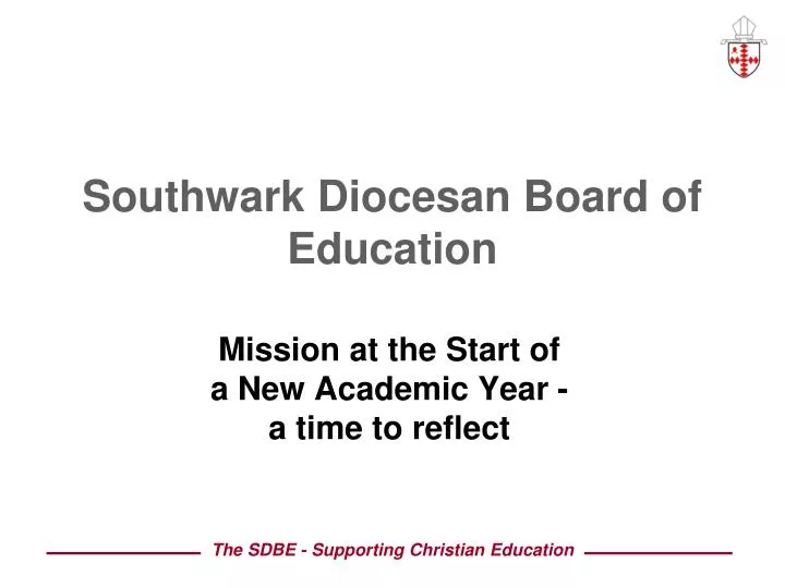 southwark diocesan board of education