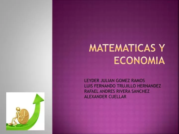 matematicas y economia