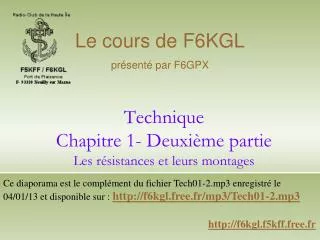 technique chapitre 1 deuxi me partie les r sistances et leurs montages