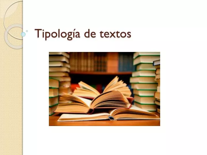 tipolog a de textos