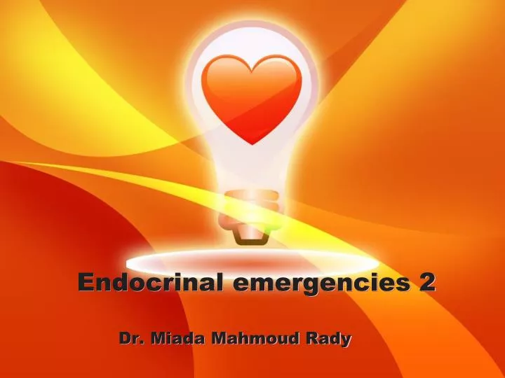 endocrinal emergencies 2