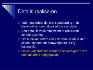 details realiseren