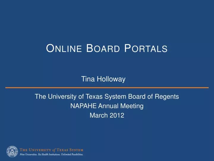 online board portals