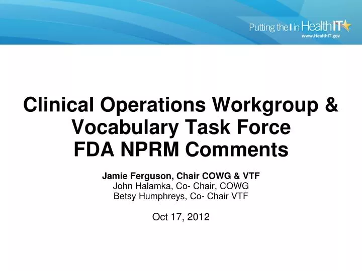 co wg and vtf