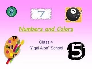 numbers and colors