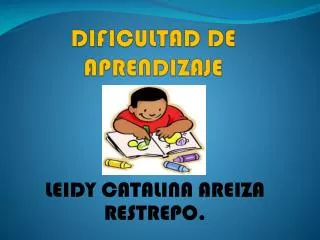 dificultad de aprendizaje