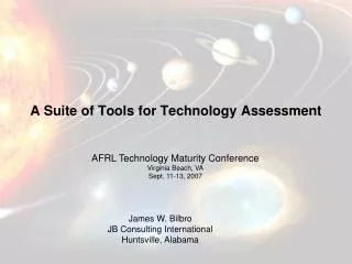 A Suite of Tools for Technology Assessment