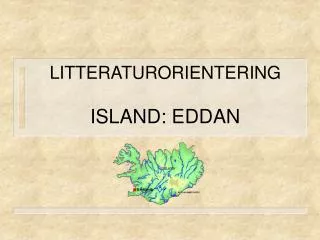 litteraturorientering island eddan