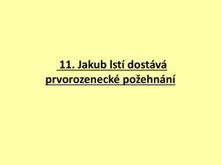 11 jakub lst dost v prvorozeneck po ehn n