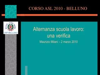 corso asl 2010 belluno
