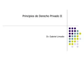 principios de derecho privado ii