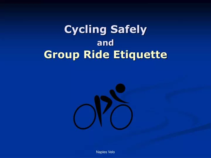 cycling safely and group ride etiquette
