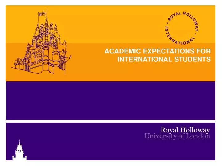 academic expectations for international students