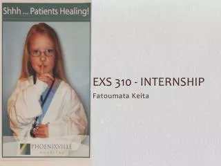 EXS 310 - internship
