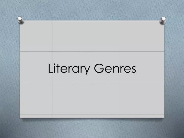 literary genres