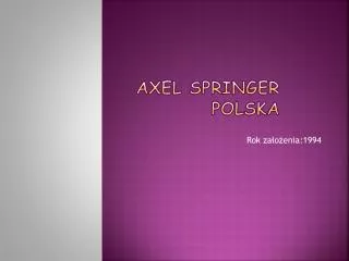axel springer polska