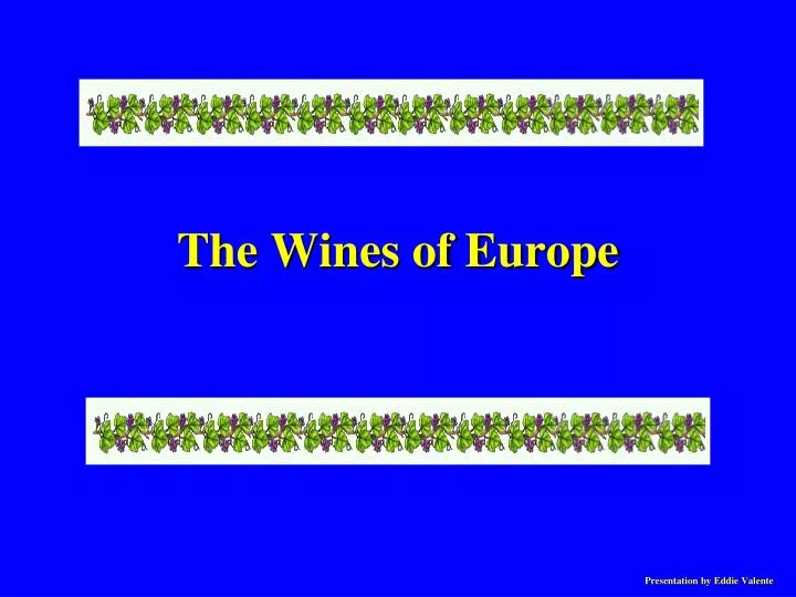 the wines of europe