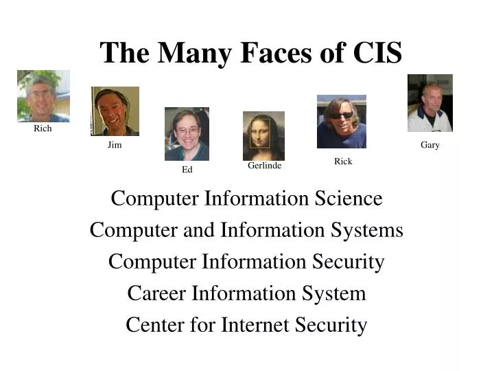 the many faces of cis