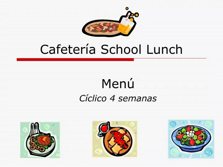 cafeter a school lunch