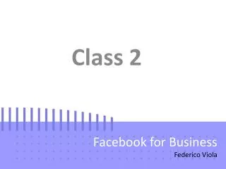 Facebook for Business Federico Viola