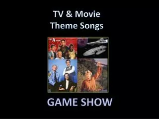 TV &amp; Movie Theme Songs