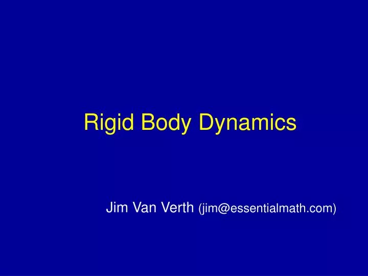 jim van verth jim@essentialmath com