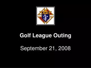 Golf League Outing